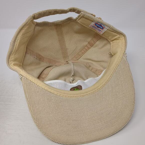 Nissin AC Houston Lumber 5 Panel Corduroy Rope Hat Beige Brown OSFM Snapback - Picture 7 of 9